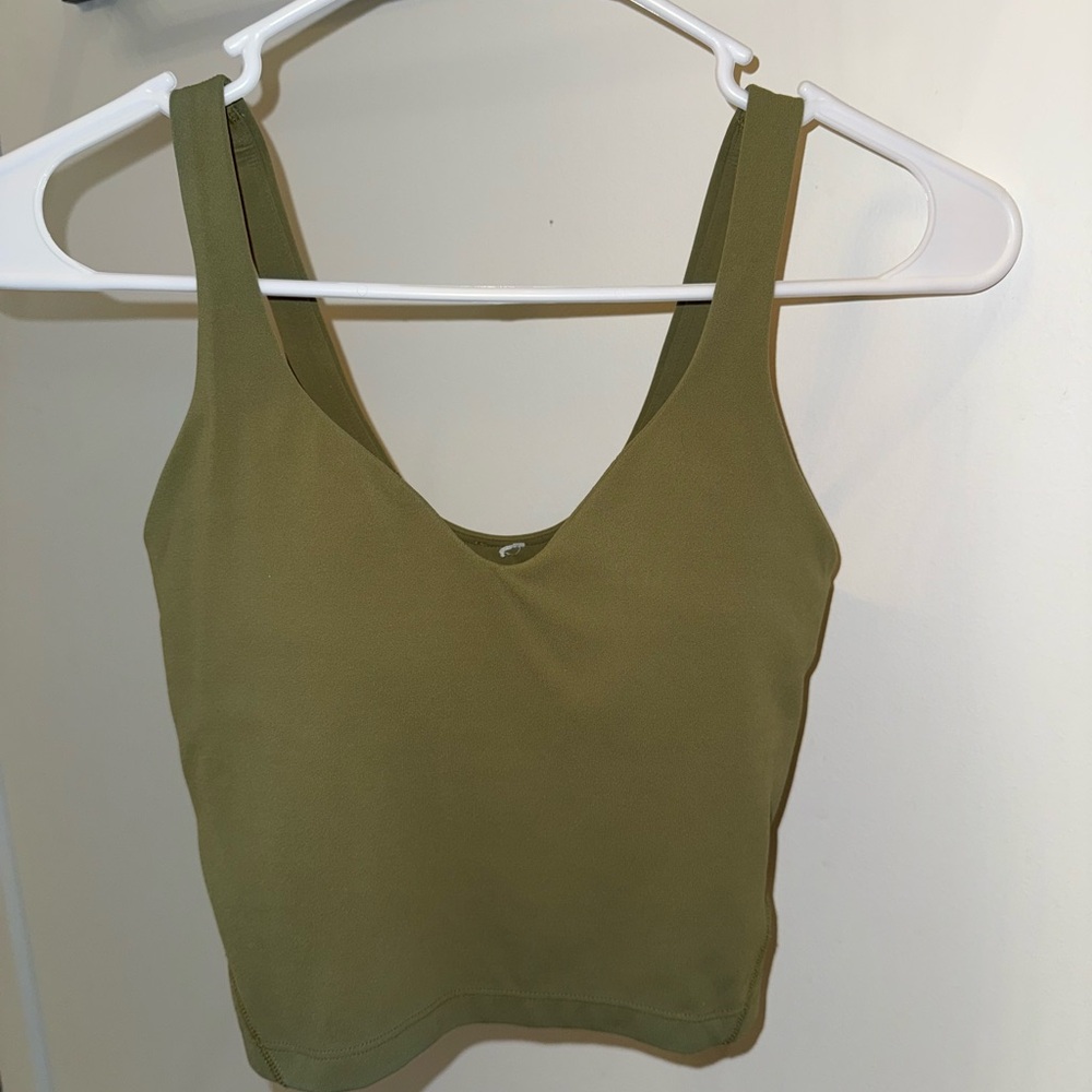 lululemon athletica Olive Green Tank Top - Picture 2 of 2